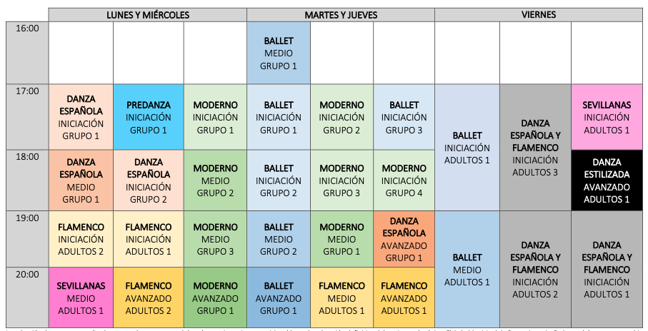HORARIOS - AULA DE DANZA 26_27